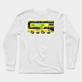 Wigan Transport for Greater Manchester (TfGM) Bee Network yellow bus Long Sleeve T-Shirt